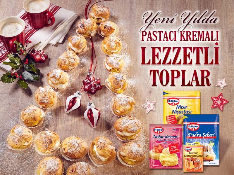 Pastacı Kremalı Elmalı Toplar